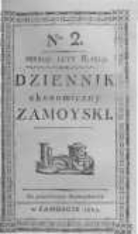 Dziennik Ekonomiczny Zamoyski. 1803 nr2