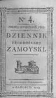 Dziennik Ekonomiczny Zamoyski. 1803 nr4