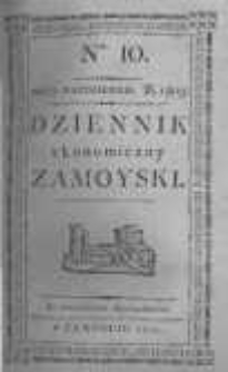 Dziennik Ekonomiczny Zamoyski. 1803 nr10