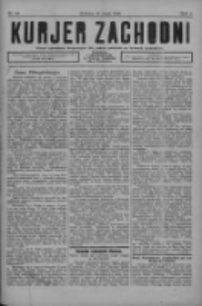 Kurjer Zachodni: pismo narodowe, bezpartyjne dla rodzin polskich na kresach zachodnich 1926.05.15 R.2 Nr39