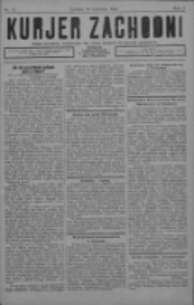 Kurjer Zachodni: pismo narodowe, bezpartyjne dla rodzin polskich na kresach zachodnich 1926.09.18 R.2 Nr75