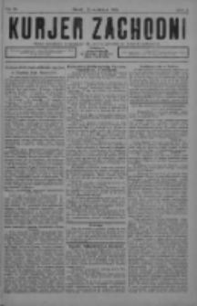 Kurjer Zachodni: pismo narodowe, bezpartyjne dla rodzin polskich na kresach zachodnich 1926.09.22 R.2 Nr76