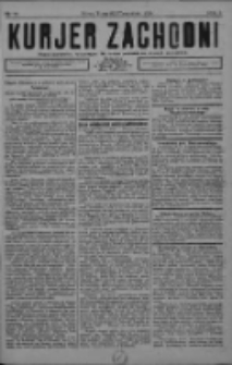 Kurjer Zachodni: pismo narodowe, bezpartyjne dla rodzin polskich na kresach zachodnich 1926.09.25 R.2 Nr77