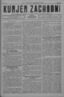 Kurjer Zachodni: pismo narodowe, bezpartyjne dla rodzin polskich na kresach zachodnich 1926.10.16 R.2 Nr83