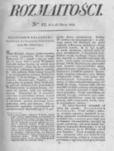 Rozmaitości. Pismo Dodatkowe do Gazety Lwowskiej. 1825 R.5 nr12