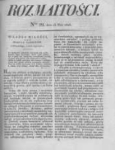 Rozmaitości. Pismo Dodatkowe do Gazety Lwowskiej. 1825 R.5 nr19