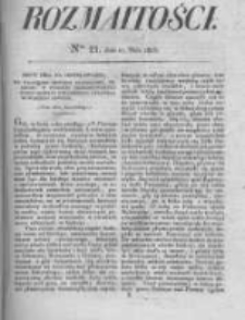 Rozmaitości. Pismo Dodatkowe do Gazety Lwowskiej. 1825 R.5 nr21
