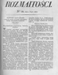Rozmaitości. Pismo Dodatkowe do Gazety Lwowskiej. 1825 R.5 nr26
