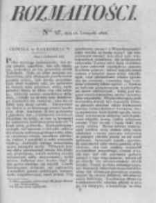 Rozmaitości. Pismo Dodatkowe do Gazety Lwowskiej. 1825 R.5 nr47