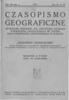 Czasopismo Geograficzne. Kwartalnik Zrzeszenia Pol. Nauczycieli Geografji, Towarzystwa Geograficznego we Lwowie oraz Towarzystwa Geograficznego w Poznaniu. 1934. Zeszyt 1