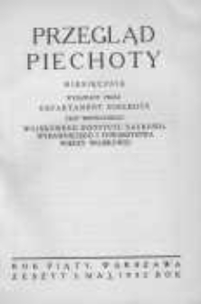 Przegląd Piechoty: miesięcznik wydawany przez Departament Piechoty przy wsp&oacute;łudziale Wojskowego Instytutu Naukowo-Wydawniczego i Towarzystwa Wiedzy Wojskowej 1932 maj R.5 Z.5