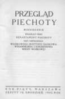 Przegląd Piechoty: miesięcznik wydawany przez Departament Piechoty przy wsp&oacute;łudziale Wojskowego Instytutu Naukowo-Wydawniczego i Towarzystwa Wiedzy Wojskowej 1932 grudzień R.5 Nr12