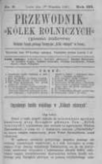 Przewodnik "K&oacute;łek rolniczych". Pismo Ludowe. R. III. 1891. Nr 9