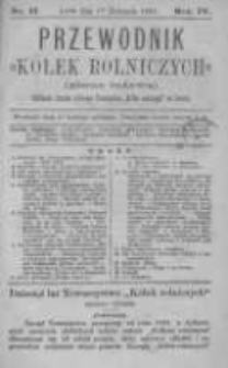 Przewodnik "K&oacute;łek rolniczych". Pismo Ludowe. R. IV. 1892. Nr 11