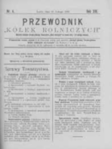 Przewodnik "Kółek rolniczych". R. XIII. 1899. Nr 4