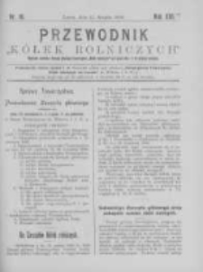 Przewodnik "K&oacute;łek rolniczych". R. XIII. 1899. Nr 16