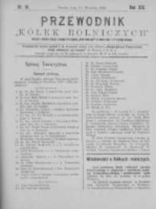 Przewodnik "K&oacute;łek rolniczych". R. XIII. 1899. Nr 18