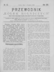 Przewodnik "K&oacute;łek rolniczych". R. XIII. 1899. Nr 23