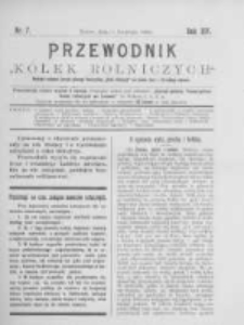 Przewodnik "K&oacute;łek rolniczych". R. XIV. 1900. Nr 7