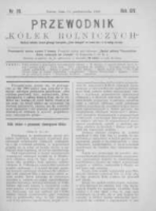 Przewodnik "K&oacute;łek rolniczych". R. XIV. 1900. Nr 20