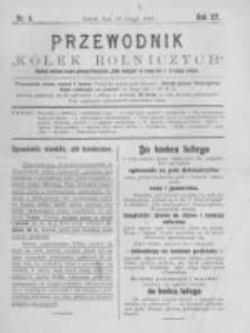 Przewodnik "K&oacute;łek rolniczych". R. XV. 1901. Nr 4