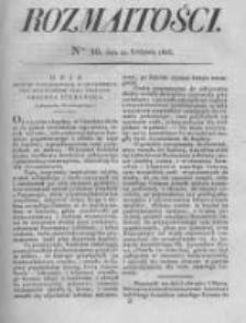 Rozmaitości. Pismo Dodatkowe do Gazety Lwowskiej. 1826 R.5 nr16