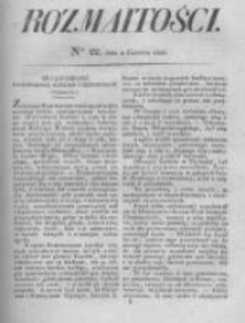 Rozmaitości. Pismo Dodatkowe do Gazety Lwowskiej. 1826 R.5 nr22