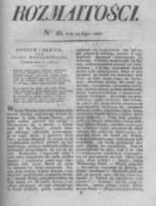 Rozmaitości. Pismo Dodatkowe do Gazety Lwowskiej. 1826 R.5 nr28