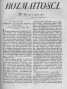 Rozmaitości. Pismo Dodatkowe do Gazety Lwowskiej. 1826 R.5 nr29