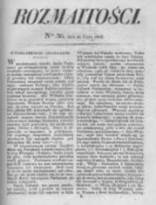 Rozmaitości. Pismo Dodatkowe do Gazety Lwowskiej. 1826 R.5 nr30