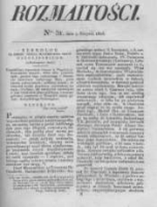 Rozmaitości. Pismo Dodatkowe do Gazety Lwowskiej. 1826 R.5 nr31