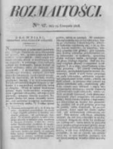 Rozmaitości. Pismo Dodatkowe do Gazety Lwowskiej. 1826 R.5 nr47