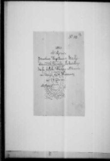 Delegacja do Warszawy dla T. Działyńskiego podporucznik Tomasz Łubieński