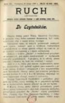 Ruch: dwutygodnik poświęcony sprawom wychowania fizycznego i w ogóle normalnego rozwoju ciała 1908.02.26 R.3 No.2/4=44/46