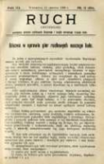 Ruch: dwutygodnik poświęcony sprawom wychowania fizycznego i w og&oacute;le normalnego rozwoju ciała 1908.06.11 R.3 No.11=53