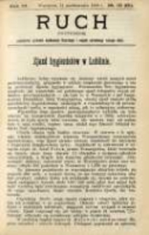 Ruch: dwutygodnik poświęcony sprawom wychowania fizycznego i w og&oacute;le normalnego rozwoju ciała 1908.10.11 R.3 No.19=61