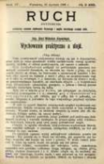 Ruch: dwutygodnik poświęcony sprawom wychowania fizycznego i w og&oacute;le normalnego rozwoju ciała 1909.01.26 R.4 No.2=68