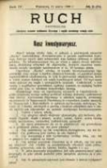 Ruch: dwutygodnik poświęcony sprawom wychowania fizycznego i w og&oacute;le normalnego rozwoju ciała 1909.03.11 R.4 No.5=71