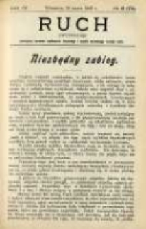 Ruch: dwutygodnik poświęcony sprawom wychowania fizycznego i w og&oacute;le normalnego rozwoju ciała 1909.03.26 R.4 No.6=72