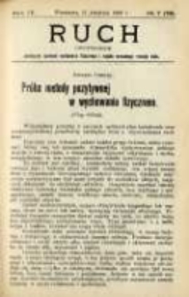 Ruch: dwutygodnik poświęcony sprawom wychowania fizycznego i w og&oacute;le normalnego rozwoju ciała 1909.04.11 R.4 No.7=73