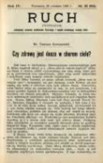 Ruch: dwutygodnik poświęcony sprawom wychowania fizycznego i w og&oacute;le normalnego rozwoju ciała 1909.09.26 R.4 No.18=84