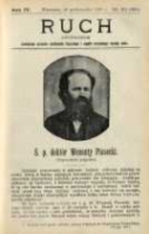 Ruch: dwutygodnik poświęcony sprawom wychowania fizycznego i w og&oacute;le normalnego rozwoju ciała 1909.10.26 R.4 No.20=86