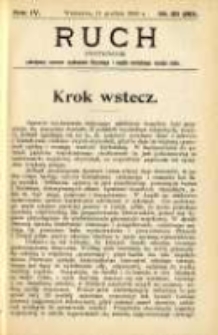 Ruch: dwutygodnik poświęcony sprawom wychowania fizycznego i w og&oacute;le normalnego rozwoju ciała 1909.12.11 R.4 No.23=89