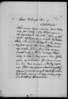 List do Klaudyny z Działyńskich Potockiej od Wojtkiewicza Hipolita