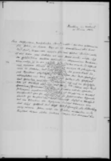 List do Karola Boromeusza Hoffmana od Schneller E.