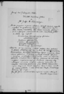 List do Józefa Łubieńskiego od Komitetu Narodowego Polski