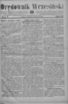 Orędownik Wrzesiński: organ urzędowy na powiat wrzesiński 1934.01.13 R.16 Nr5
