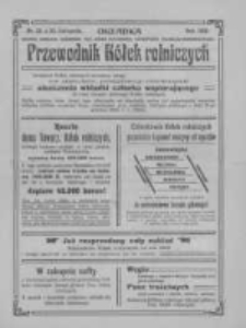 Przewodnik "K&oacute;łek rolniczych". R. XXII. 1908. Nr 33