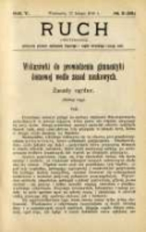 Ruch: dwutygodnik poświęcony sprawom wychowania fizycznego i w ogóle normalnego rozwoju ciała 1910.02.11 R.5 No.3=93
