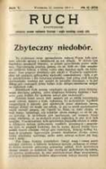 Ruch: dwutygodnik poświęcony sprawom wychowania fizycznego i w ogóle normalnego rozwoju ciała 1910.06.11 R.5 No.11=101